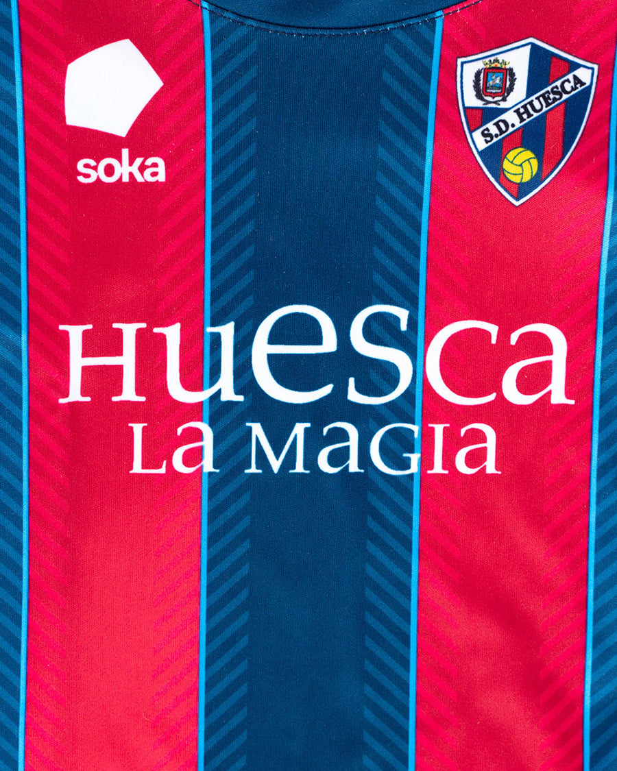 Conjunto SD Huesca Primera Equipación Bebé 2023-2024