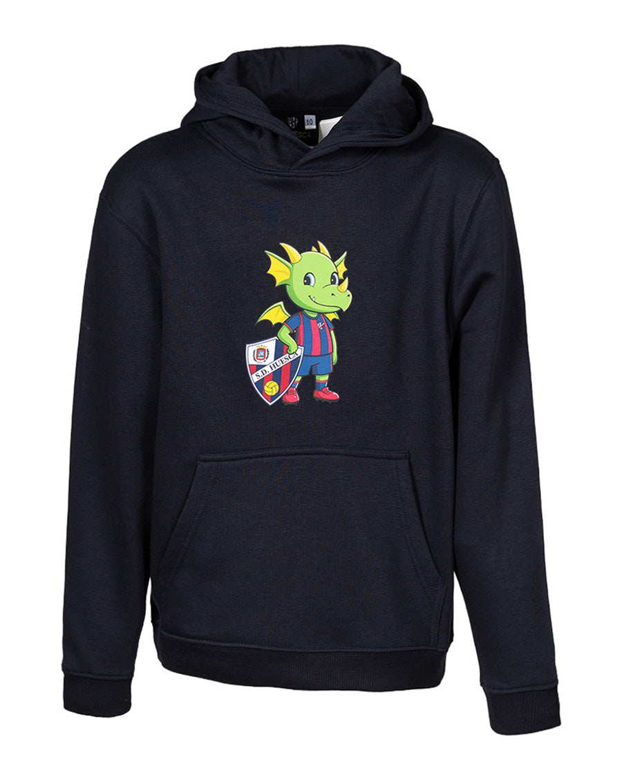 Sudadera Dragones Navy Negra Niño