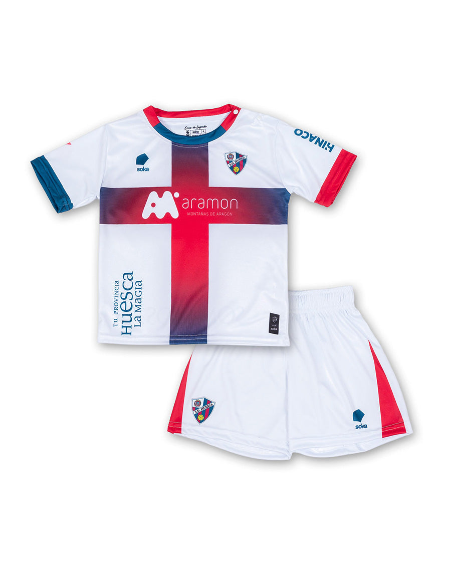 Conjunto SD Huesca Segunda Equipación Bebé 2025-2026