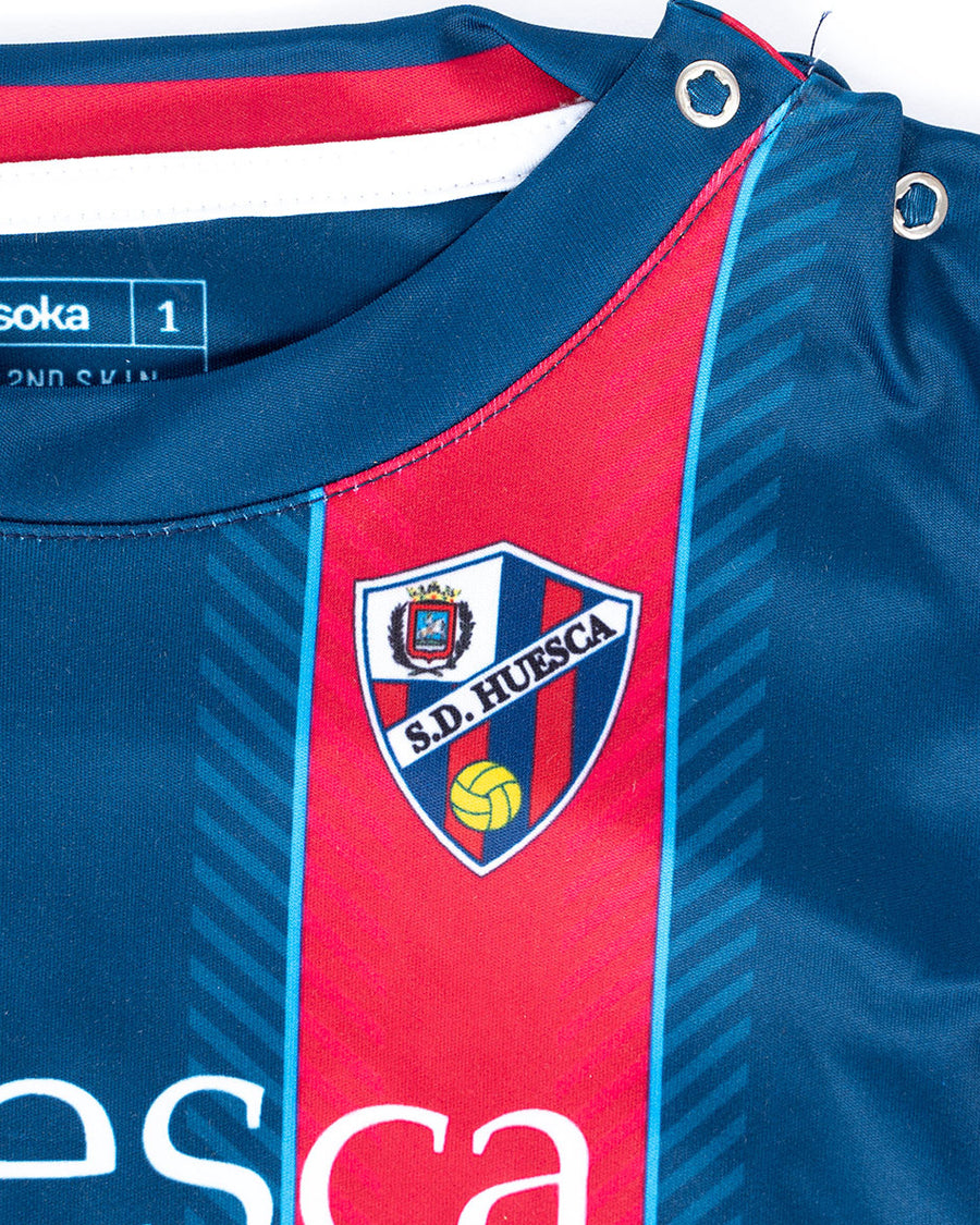 Conjunto SD Huesca Primera Equipación Bebé 2023-2024