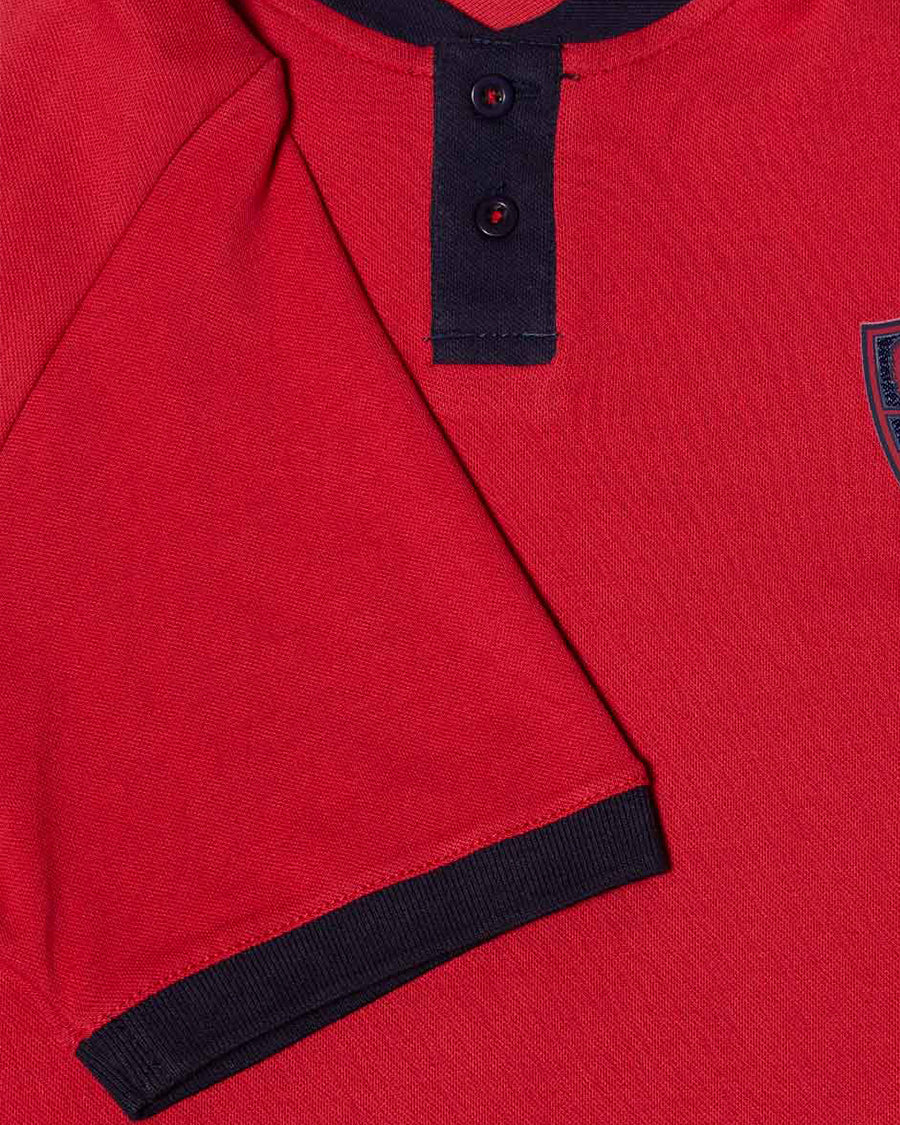 Polo SD Huesca Fanswear 2024-2025 Red