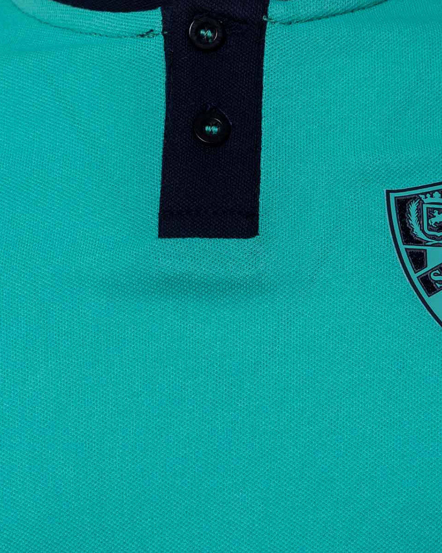 Polo SD Huesca Fanswear 2024-2025 Blue