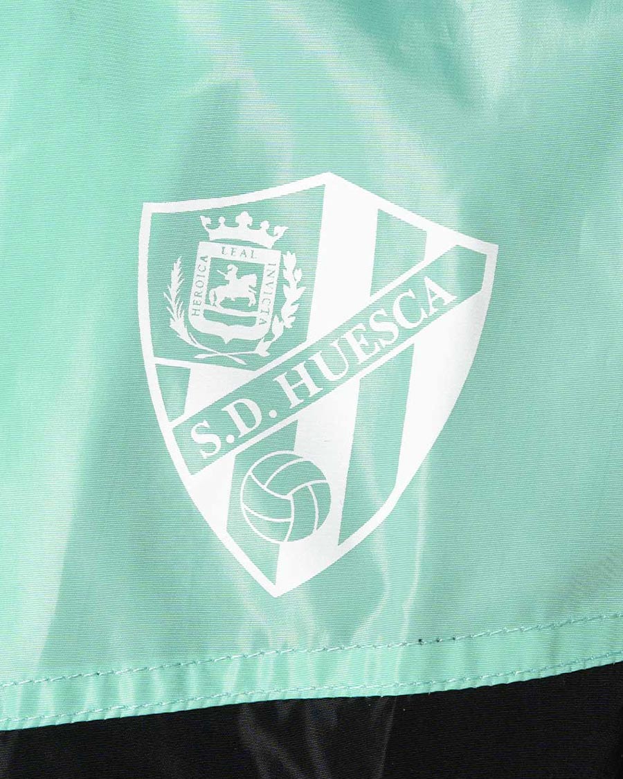 Kids SD Huesca Training Raincoat 2023 2024 Mint Black White