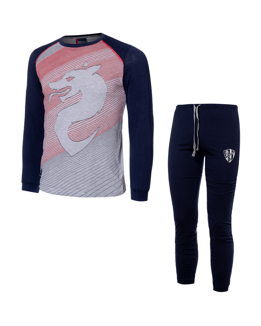 Pijama SD Huesca Niño Marino