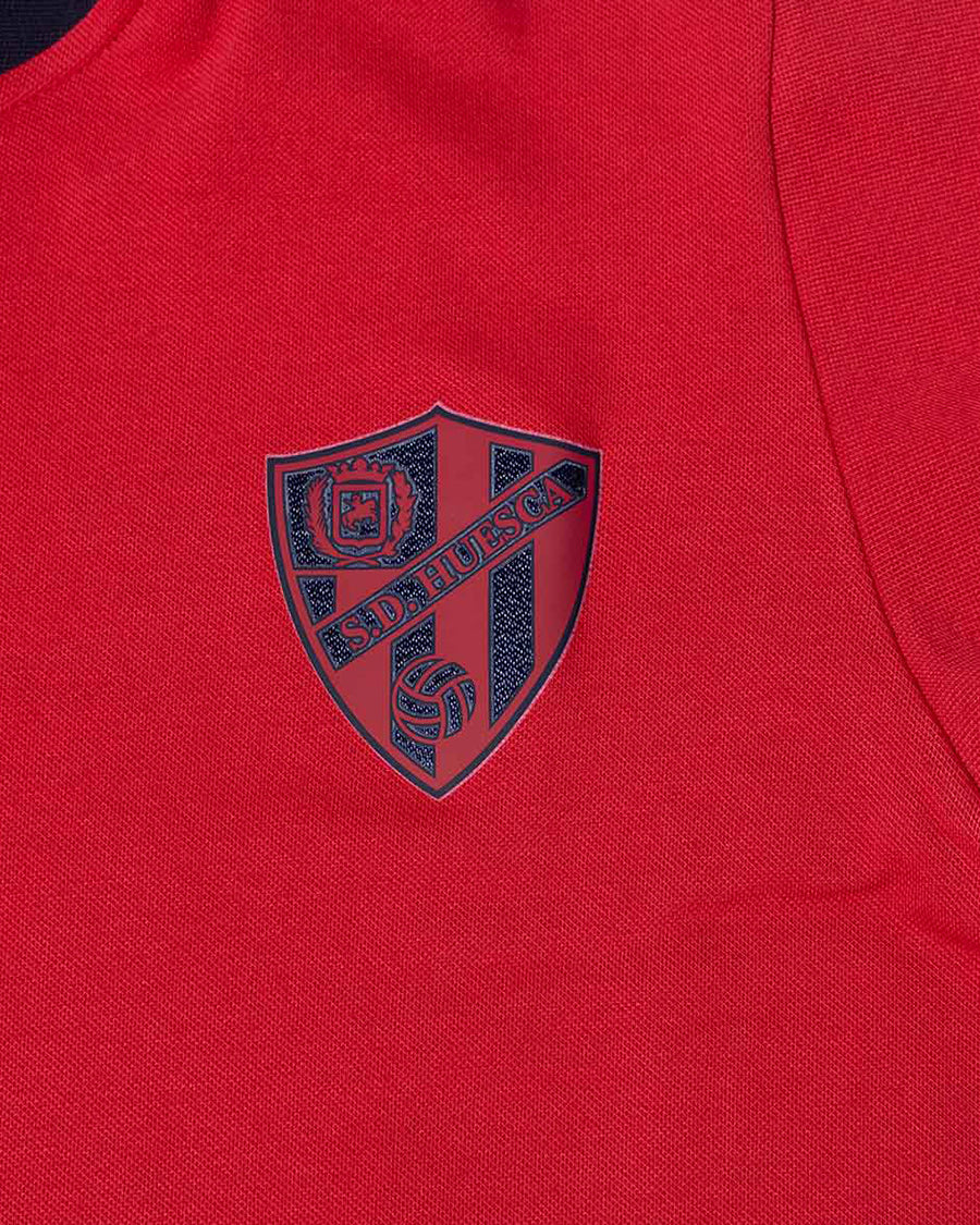 Polo SD Huesca Fanswear 2024-2025 Red