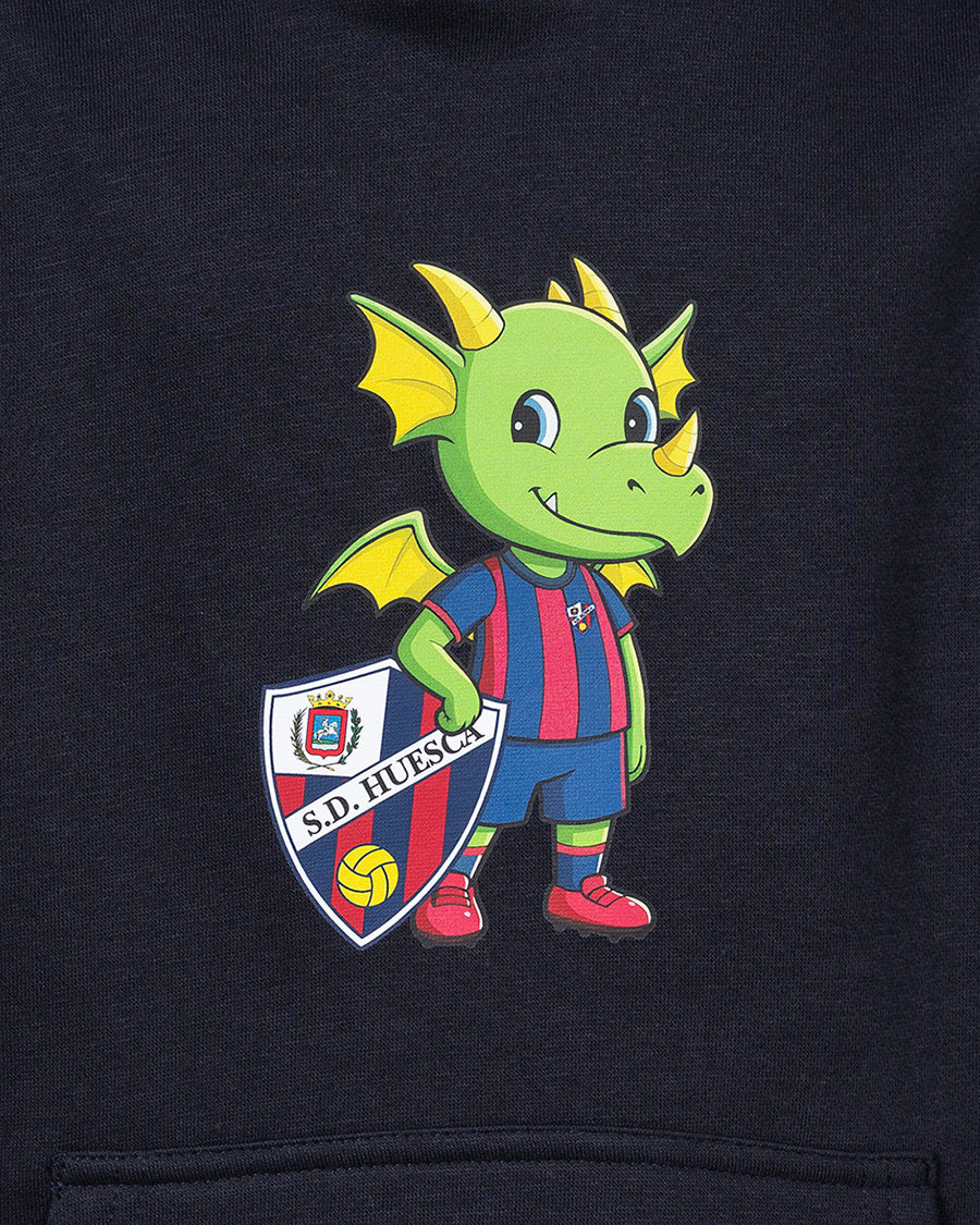 Sudadera Dragones Navy Negra Niño