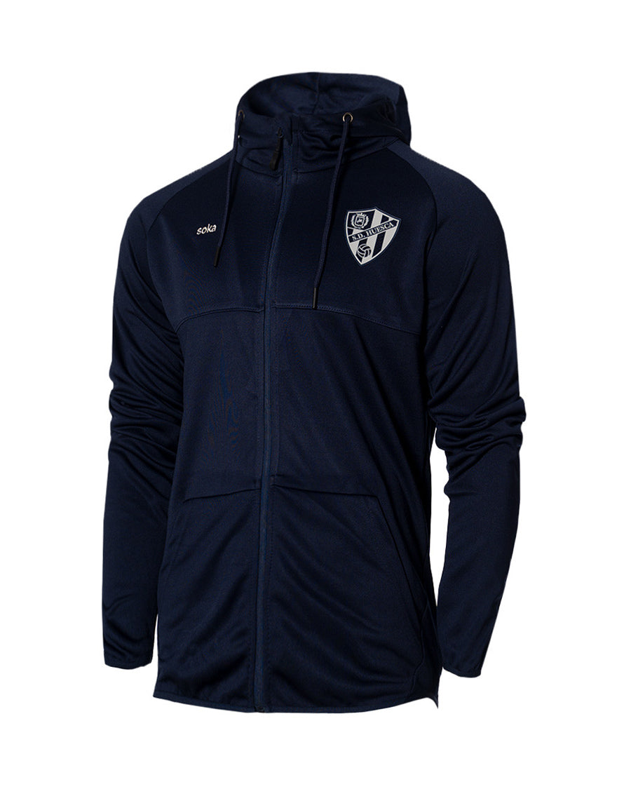 Chaqueta SD Huesca Fanswear 2023-2024 Navy Grey