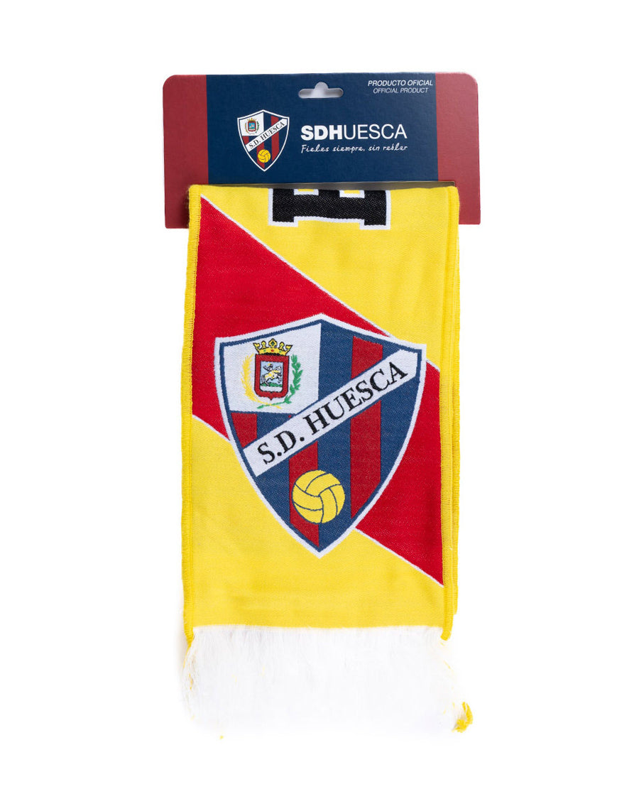 Bufanda SD Huesca Estadio Entalto - Color Rojo/Amarillo