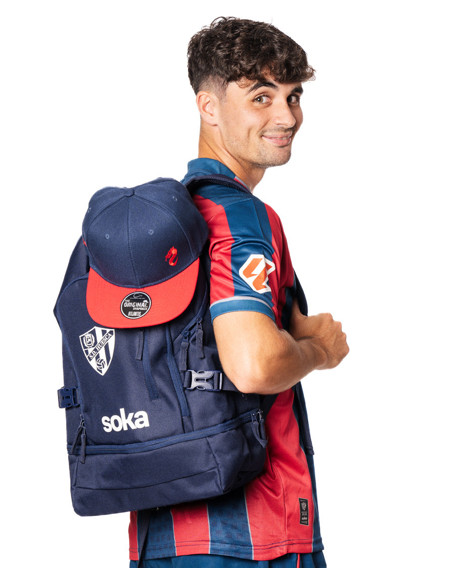 SD Huesca Fanswear Backpack 2023 2024 Navy White