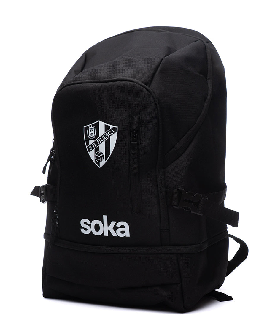 SD Huesca Fanswear Backpack 2023 2024 Black White