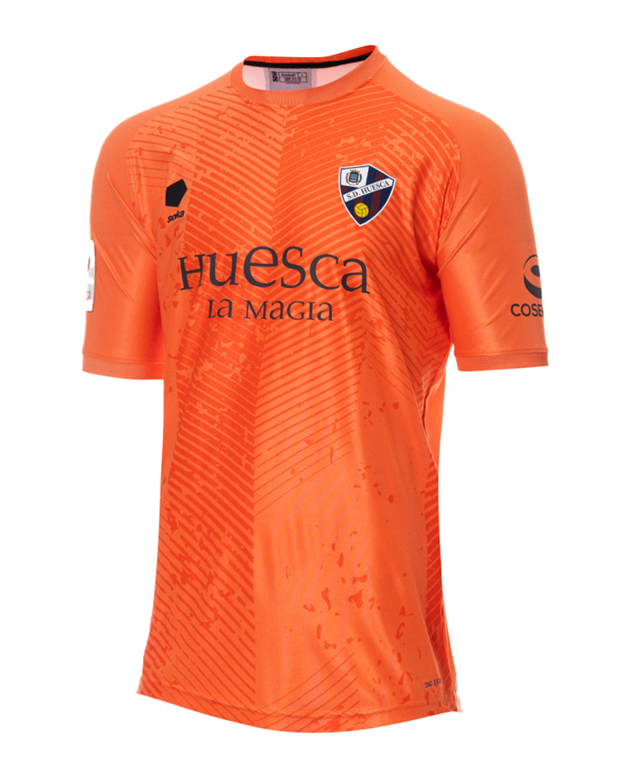 SD Huesca Goalkeeper Home Jersey 2023 2024 Orange Black